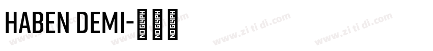 haben demi字体转换 haben demi字体转换